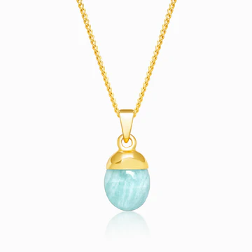 Sky Blue Topaz Tower Pendant