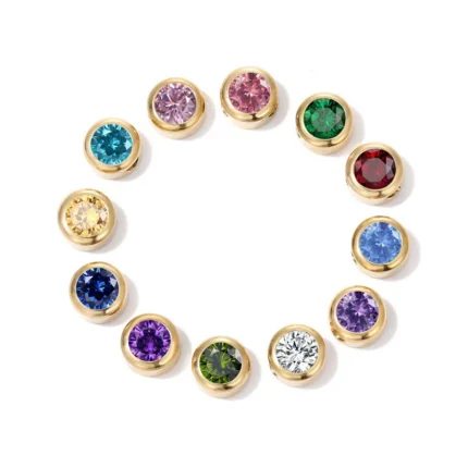 12 color birthstone pendant