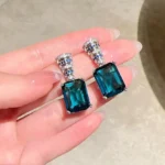 Gabrielle Emerald Green Cuba jewelry set - Image 5