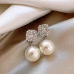 Swarovski Big Pearl earring for women - Image 6