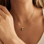 Colorful birthstone waterdrop pandent - Image 2
