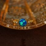 Natural Blue Opal Ring - Image 4