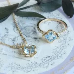 blue topaz set