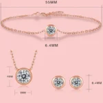 Top quality Bubble 0.5ct Moissanite bracelet - Image 5