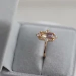 Natural citrine ring