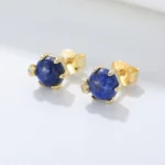 lazurite stud earrring