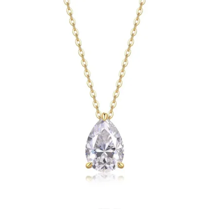 High Quality Moissanite waterdrop necklace