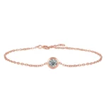 Top quality Bubble 0.5ct Moissanite bracelet