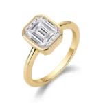 moissanite gold ring