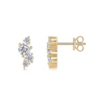 Multi-stones moissanite stud earring - Image 3