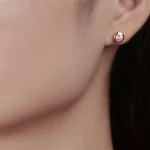Top quality Bubble Moissanite stud earring - Image 2