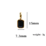 Birthstone colorful zirconia pendant - Image 4
