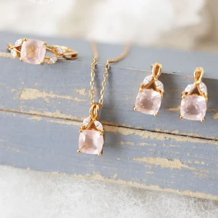 pink jewelry set