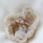 Natural Amethyst WaterDrop ring - Image 4