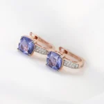 Blue Tanzanite clip earring - Image 4