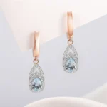 bluetopaz earring