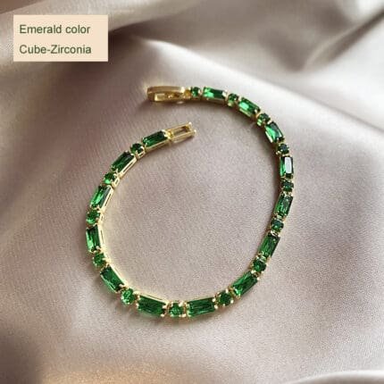 emerald -CZ bracelet