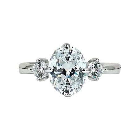 oval pigeon egg-shaped ring