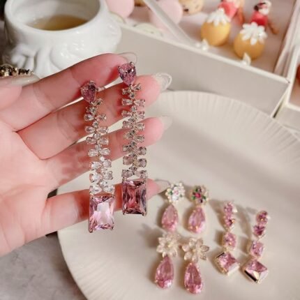 Rolita's Pink dream Drop Earing series