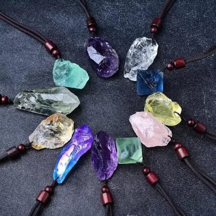 Natural raw crystal Irregular shape pandent