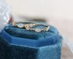Vintage natural opal hollow pattern ring - Image 5