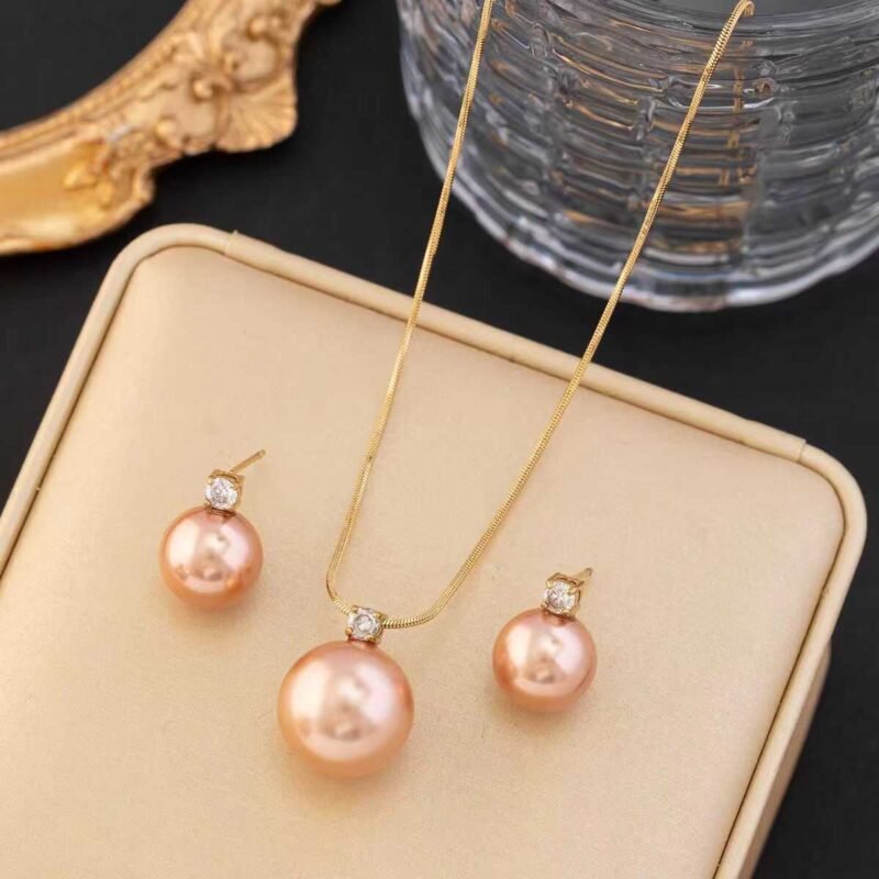 Home Main 33 chocholate pearl jewelry set